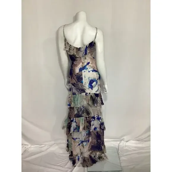 Katie May Always 'Overdressed' White V Neck Gown Size S